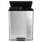 Elama 60L 2 Compartment Large 8 Gal Split Stainless Steel Step Trash Bin with Slow Close Mechanism EL-H31R-60L - alternate 1