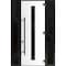 Vdomdoors Front Exterior Prehung Steel Door Ronex1055 Teak 96 2 Sidelight Exterior Windows Sidelites Entry RONEX1055EXD-OAK-W14+36+14xH96-LH-I - alternate 1
