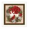 Homeroots Cardinal Wreath White Framed Wall Art 572022 - alternate 4
