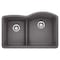 Blanco Diamond 1-3/4 Low Divide Reverse, Cinder 441600 - alternate 1