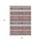 Homeroots 10' X 14' Burgundy And Silver Striped Washable Indoor Outdoor Area Rug 632208 - alternate 3