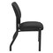 Office Star Products Big and Tall Armless Guest Chair in Icon Black fabric with Sturdy Black Metal Frame 55054B-231 - alternate 7