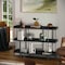 Martha Stewart Emmett 3 Shelf 35in.H Storage Display Unit Bookcase w/Oil Rubbed Brnz Metal Frame in Blk Wood Grain JN-2542B3-BK-BK-MS - alternate 9