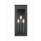 Z-Lite Nova 3 Light Outdoor Wall Light, Black/Clear, 8.25 In W x 20.5 In H 5018M-BK - alternate 5