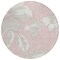 Homeroots 8' Pink Ivory And Beige Round Floral Washable Indoor Outdoor Area Rug 589568 - alternate 7