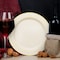 Smarty Had A Party 7.5" Ivory with Gold Edge Rim Plastic Appetizer/Salad Plates (120 Plates), 120PK 137G-CASE - alternate 7