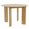 Homeroots 42" Beige Solid Wood Round Top Dining Table 712176 - alternate 1