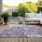 Homeroots 9' X 12' Lavender And Ivory Abstract Washable Indoor Outdoor Area Rug 612759 - alternate 6
