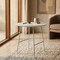 Leisuremod Round 19.7 in W, 19.3 in L, MDF/Stainless Steel, White RSW-19W - alternate 7