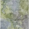 Homeroots 5' X 8' Olive Green And Gray Abstract Washable Indoor Outdoor Area Rug 581768 - alternate 7