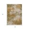 Homeroots 5' X 8' Copper And Ivory Abstract Washable Indoor Outdoor Area Rug 630622 - alternate 7