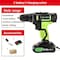 Edendirect 21V Cordless Electric Drill - Multifunctional Lithium-Ion Impact Drill with LED and Variable Speed IR-TB15 - alternate 9