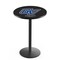 Holland Bar Stool Co 42" Blk Wrinkle Grand Valley State Pub Table, 36" dia. Top L214B4236GVStUn - alternate 1