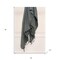 Homeroots 50" X 60" Gray Cotton Knitted Striped Throw Blanket with Tassels 518782 - alternate 4