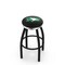 Holland Bar Stool Co 30" Blk Wrinkle North Dakota Swivel Bar Stool, Chrome Ring L8B2C30NorDak - alternate 1