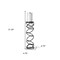 Homeroots 21" Black Geometric Glass And Metal Tabletop Pillar Candle Holder 608390 - alternate 4