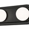 Afx Hollywood, 24" LED Vanity Light, 3 Light, Black HLWV240517LAJMVBK - alternate 2
