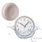 Clockswise 3-Inch Waterproof Wall Mount Fog-Free Bathroom Shower Clock with Strong Suction Cup, White QI004929 - alternate 1