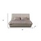 Homeroots Gray And Cream Faux Leather Upholstered King Bed Frame 606420 - alternate 4