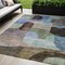 Homeroots 5' X 8' Brown Blue And Green Abstract Washable Indoor Outdoor Area Rug 604355 - alternate 1