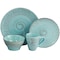 Elama Malibu Waves 16-Piece Dinnerware Set in Turquoise ELM-MALIBU-WAVES - alternate 4