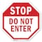 Signmission Stop Do Not Enter, 6 Inch X 6 Inch, Plastic Sign OC-P-6-47 - alternate 1