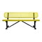 Leisure Craft Bench/Back, Surface Mount, 6ft., Yellow B6WBSM-YELLOW - alternate 1