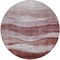 Homeroots 8' Blush And Brown Round Abstract Washable Indoor Outdoor Area Rug 604961 - alternate 7