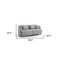 Homeroots Modern 68in Light Gray Curved Back Quilted Loveseat 480893 - alternate 7