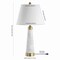 Jonathan Y Travis 26.5" Marble/Iron Gold Modern Column LED Table Lamp, White, 2PK JYL5055A-SET2 - alternate 9