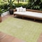 Homeroots 5' X 8' Artichoke Green And Ivory Damask Washable Indoor Outdoor Area Rug 603348 - alternate 1