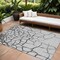 Homeroots 9' X 12' Gray And Charcoal Abstract Washable Indoor Outdoor Area Rug 601132 - alternate 1