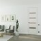 Sartodoors Hidden Door White 28x96 Solid Core Modern Interior QUADRO4113MF-WS-28x96-RH-O - alternate 1