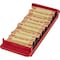 Controltek Coin Trays for Pennies, Stackable, 10 Coin Compartment(s), Red, Plastic, 2PK 560560 - alternate 1