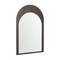 Homeroots 36" Brown Solid Wood Arch Accent Mirror 607343 - alternate 2
