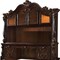 Homeroots 76" Dark Brown Wood Peninsula Credenza Desk With Four Cabinets Three Drawers 491399 - alternate 3