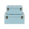 Homeroots Set of Two Blue And White Wood And Mirrored Glass Box With Lid, 2PK 489376 - alternate 6