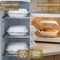 Eco Harmony Products Clamshell Hinged Food Storage Container, MFPP, Center Slide, 5.7" x 4.8", 250PK 804594 - alternate 5