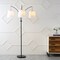 Jonathan Y Sylva 72.5" 3-Light Mid-Century Modern Head-Adjustable Iron LED Arc Floor Lamp, Black JYL3080A - alternate 7