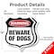 Signmission Dog Warning Shield Sign Beware Of Dogs, 12 inch X 12 inch, Aluminum Metal Sign, 2PK SHI-A-2PACK-12-376 - alternate 5