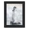Homeroots Lighthouse Black Framed Print Wall Art 529621 - alternate 1