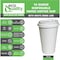 Ecoquality 16oz White Hot Drink Coffee Cups with White Dome Lids - For Coffee Shops, and Latte, 100PK EQ16WHTPCWDL-100 - alternate 2
