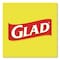 Glad 13 gal Trash Bags, 24 in x 27.38 in, Extra Heavy-Duty, 0.78 mil, White, 240 PK 78361 - alternate 14