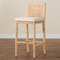 Bali & Pari Sofia Bohemian Natural Rattan Bar Stool 248-13721-ZORO - alternate 7