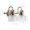 Jonathan Y Virginia 17.25" 2-Light Metal/Glass LED Vanity Light, Brass Gold JYL7408B - alternate 8