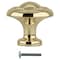 Brixwell Novelty Mushroom Cabinet Knob For Kitchen And Home Hardware 1-1/4 in Dia Polished Brass BXB322035 - alternate 4