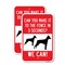 Signmission Can You Make It To The Fence In 3 Seconds We Can, 18'' X 24'' 2 Signs, Heavy Gauge Aluminum, 2PK A-1824-2PACK-25283 - alternate 1