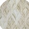 Homeroots 8' Khaki Tan And Beige Round Geometric Washable Indoor Outdoor Area Rug 589232 - alternate 7