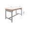 Diversified Spaces Fab Lab Workbench, Top 60"x30" Eraseable AMS6030LETS - alternate 3