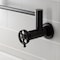 Kingston Brass Wall Mount Pot Filler Faucet with Knurled Handle, Oil Rubbed Bronze KS4105RKX - alternate 5